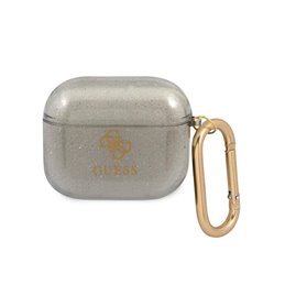 Guess AirPods 3 cover black Glitter Collection