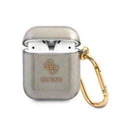 Guess AirPods cover black Glitter Collection