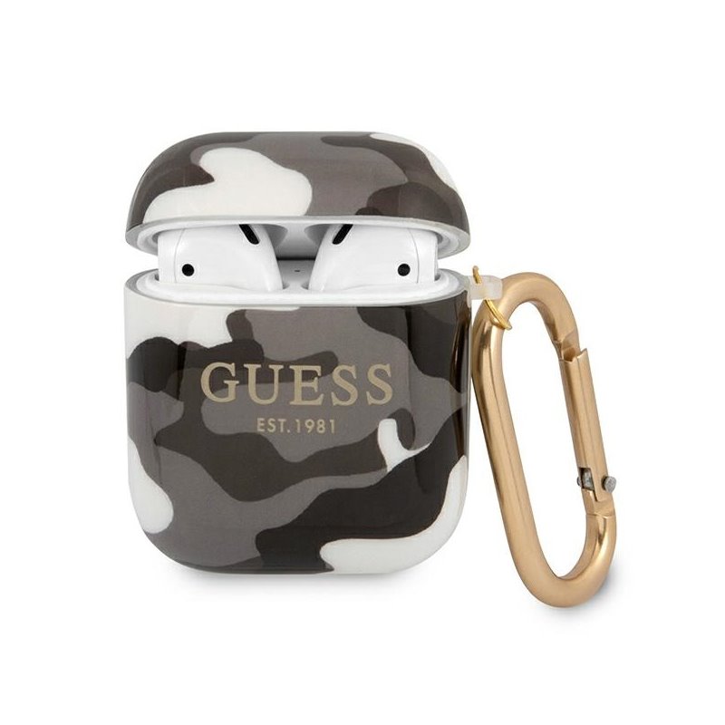 Guess AirPods cover black Camo Collection