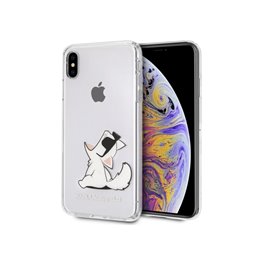 Karl Lagerfeld iPhone XS Max hardcase transparent Choupette Fun