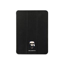 Karl Lagerfeld iPad 12.9 Pro 2021 Book Cover black Saffiano Karl Iconic