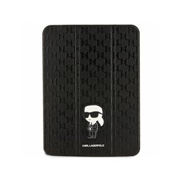Karl Lagerfeld iPad 10.9 Folio Magnet Allover Cover black Saffiano Monogra