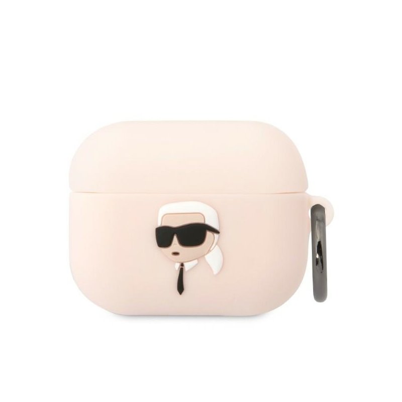 Karl Lagerfeld AirPods Pro cover pink Silicone Karl Head 3D Karl Lagerfeld AirPods Pro cover pink Silicone Karl Head 3D