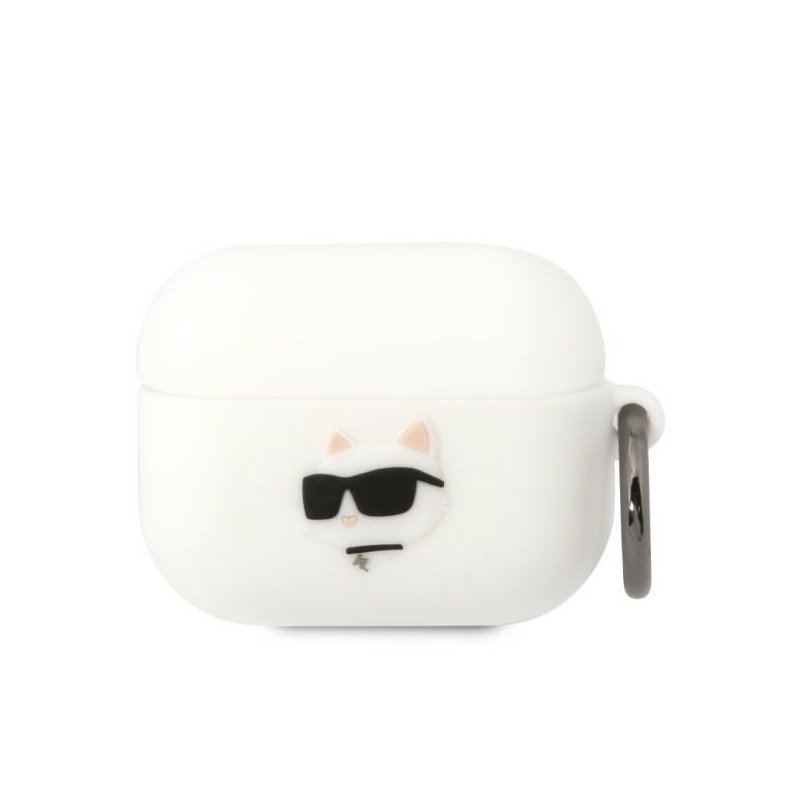 Karl Lagerfeld AirPods Pro cover white Silicone Choupette Head 3D Karl Lagerfeld AirPods Pro cover white Silicone Choupette Head 3D