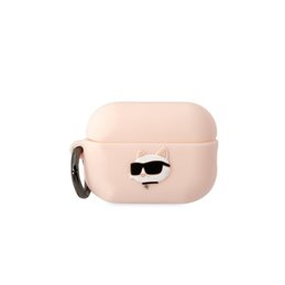 Karl Lagerfeld AirPods Pro2 (2022/23) cover pink Silicone Choupette Head 3D