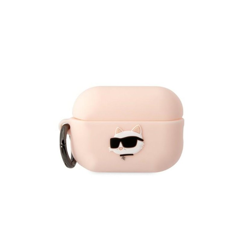 Karl Lagerfeld AirPods Pro2 (2022/23) cover pink Silicone Choupette Head 3D Karl Lagerfeld AirPods Pro2 (2022/23) cover pink Silicone Choupette Head 3D
