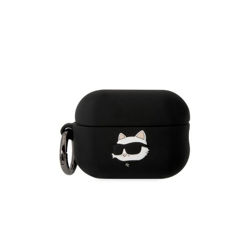 Karl Lagerfeld AirPods Pro2 (2022/23) cover black Silicon Choupette Head 3D Karl Lagerfeld AirPods Pro2 (2022/23) cover black Silicon Choupette Head 3D