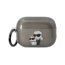 Karl Lagerfeld Airpods Pro2 (2022/2023) cover black Glitter Karl&Choupette