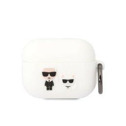 Karl Lagerfeld AirPods Pro cover white Silicone Karl & Choupette