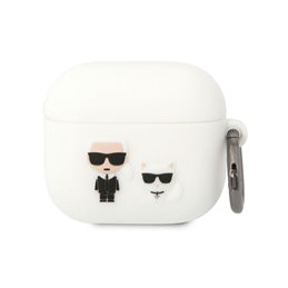 Karl Lagerfeld AirPods 3 cover white Silicone Karl & Choupette