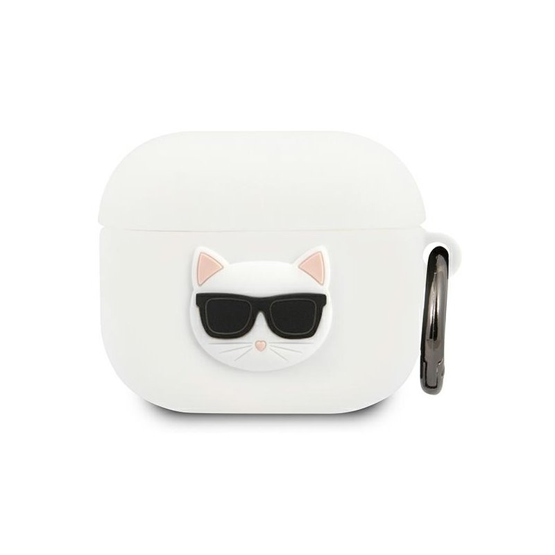 Karl Lagerfeld AirPods 3 cover white Silicone Choupette Karl Lagerfeld AirPods 3 cover white Silicone Choupette