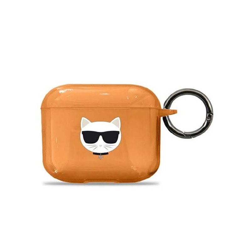 Karl Lagerfeld AirPods 3 cover orange Choupette Karl Lagerfeld AirPods 3 cover orange Choupette