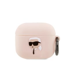 Karl Lagerfeld AirPods 3 cover pink Silicone Karl Head 3D
