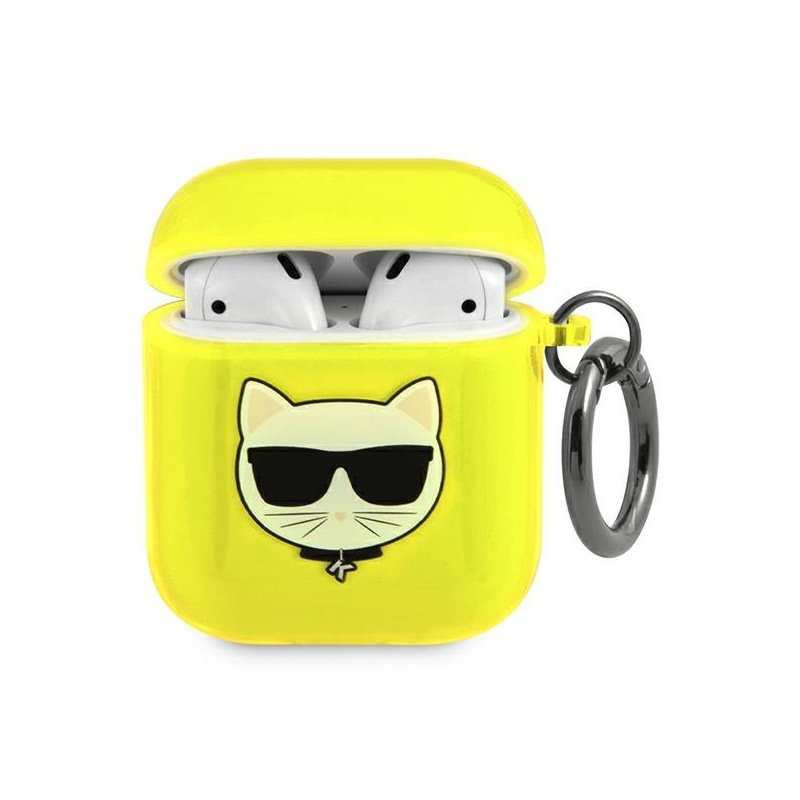 Karl Lagerfeld AirPods cover yellow Choupette Karl Lagerfeld AirPods cover yellow Choupette