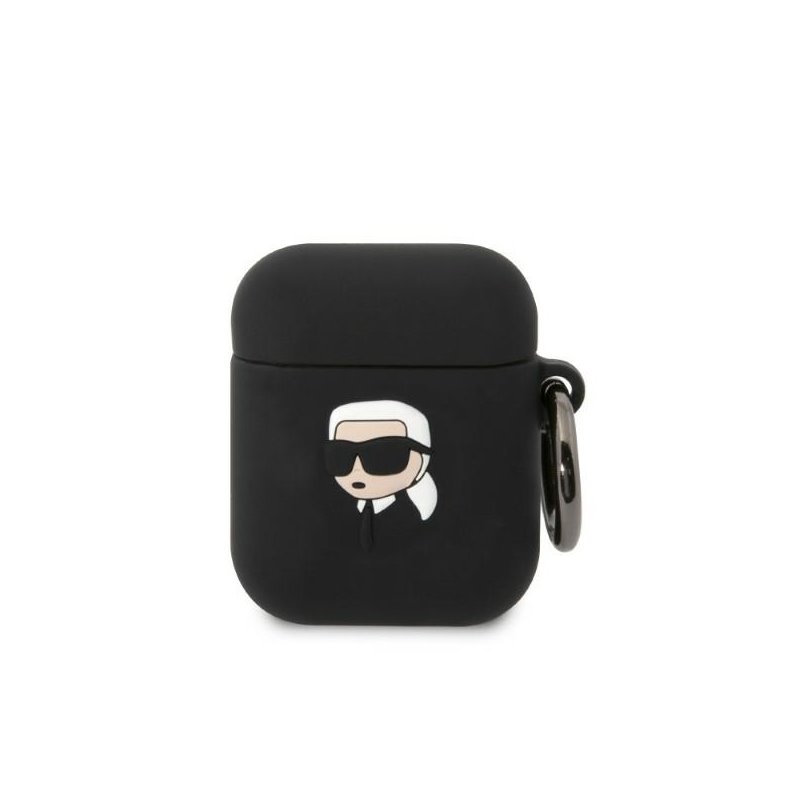 Karl Lagerfeld AirPods 1/2 cover black Silicone Karl Head 3D Karl Lagerfeld AirPods 1/2 cover black Silicone Karl Head 3D