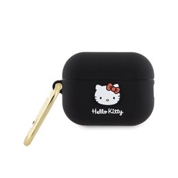Hello Kitty AirPods Pro 2 (2022/2023) Cover Black Silicone 3D Kitty Head