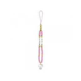 Hello Kitty Pearls and Beads Kitty Charm Phone Charm Pink