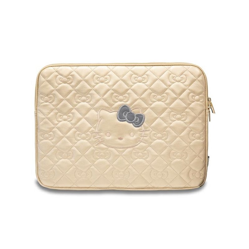 Hello Kitty Sleeve 14 gold Zip PU Quilted Bows Hello Kitty Sleeve 14 gold Zip PU Quilted Bows