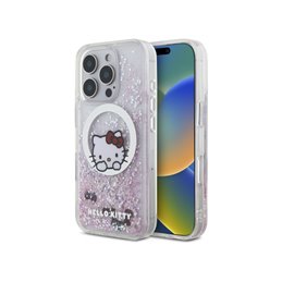 Hello Kitty iPhone 16 Pro white hardcase Liquid Glitter Sweet Kitty Bows M