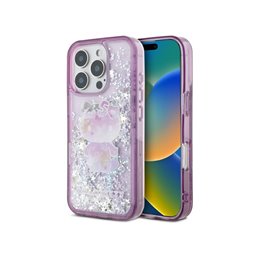 Hello Kitty iPhone 16 Pro purple hardcase Liquid Glitter 50TH Anniversary