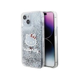 Hello Kitty iPhone 13/14/15 silver hardcase Liquid Glitter Charms Kit