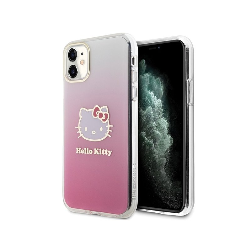 Hello Kitty iPhone 11/Xr pink hardcase IML Gradient Electrop Kitty Head Hello Kitty iPhone 11/Xr pink hardcase IML Gradient Electrop Kitty Head