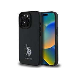 US Polo iPhone 15 Pro Max black Leather Embroidered DH Color