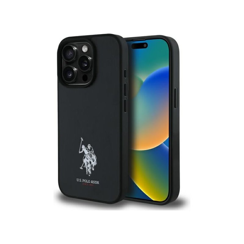 US Polo iPhone 15 Pro Max black Leather Embroidered DH Color US Polo iPhone 15 Pro Max black Leather Embroidered DH Color