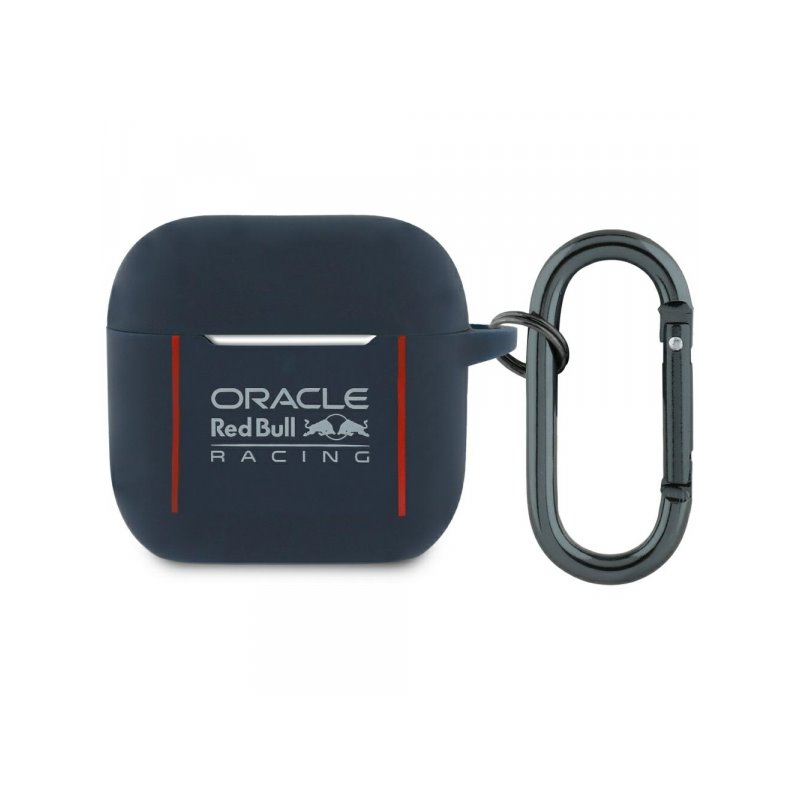 Red Bull Silicone Logo & Lines Case for AirPods 4 Navy Blue