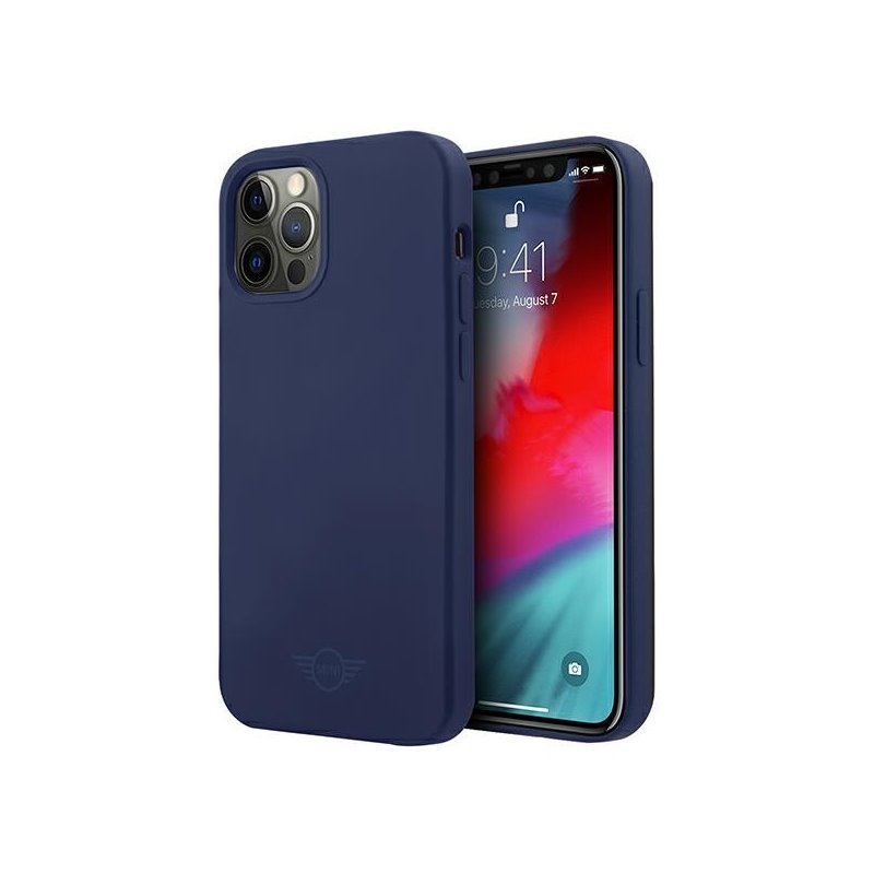 Mini iPhone 12 Pro Max navy hard case Silicone Tone On Tone
