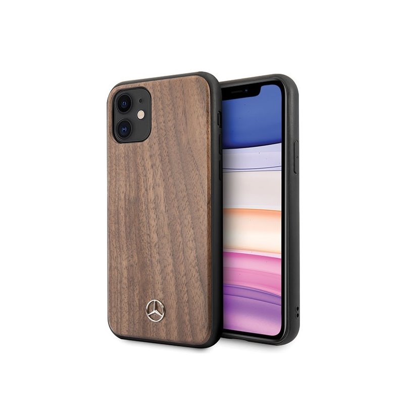 Mercedes iPhone Xr/11 hard case brown Wood Line Walnut Mercedes iPhone Xr/11 hard case brown Wood Line Walnut