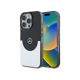 Mercedes iPhone 16 Pro black silver hardcase Double Layer BiColor MagSafe