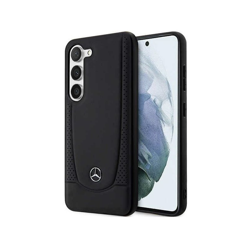 Mercedes Samsung Galaxy S23 S911 Black Hardcase Leather Urban Mercedes Samsung Galaxy S23 S911 Black Hardcase Leather Urban
