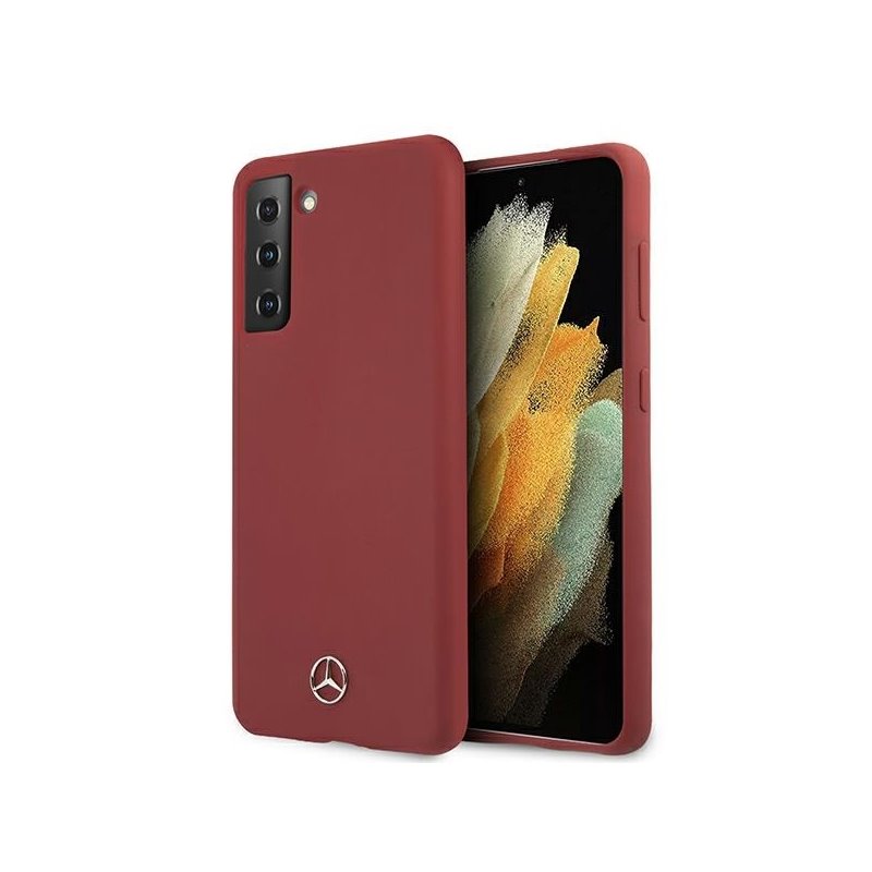 Mercedes Samsung Galaxy S21+ G996 red hardcase Silicone Line Mercedes Samsung Galaxy S21+ G996 red hardcase Silicone Line
