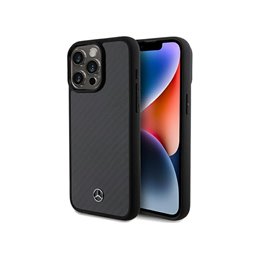 Mercedes iPhone 15 Pro Max Black Hardcase Carbon Fiber Dynamic