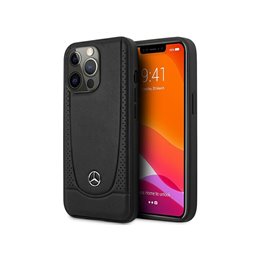 Mercedes iPhone 15 Pro Max Black Hardcase Leather Urban