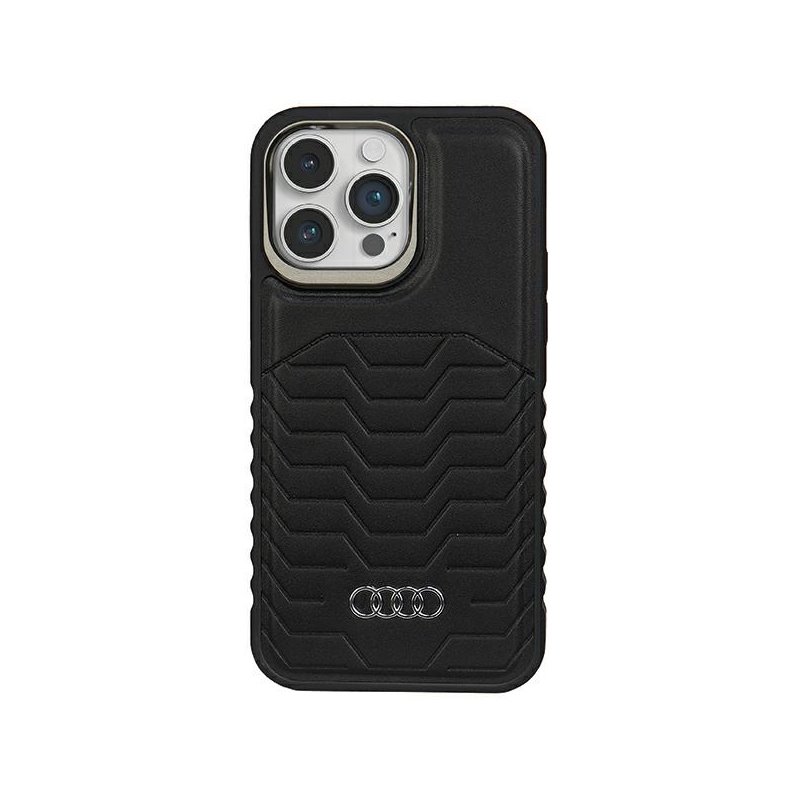 Audi Synthetic Leather MagSafe iPhone 14 Pro black hardcase Audi Synthetic Leather MagSafe iPhone 14 Pro black hardcase