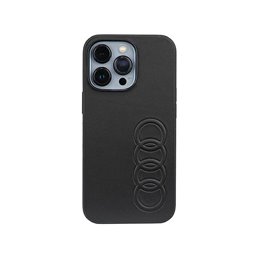 Audi Synthetic Leather iPhone 13/13 Pro black hardcase