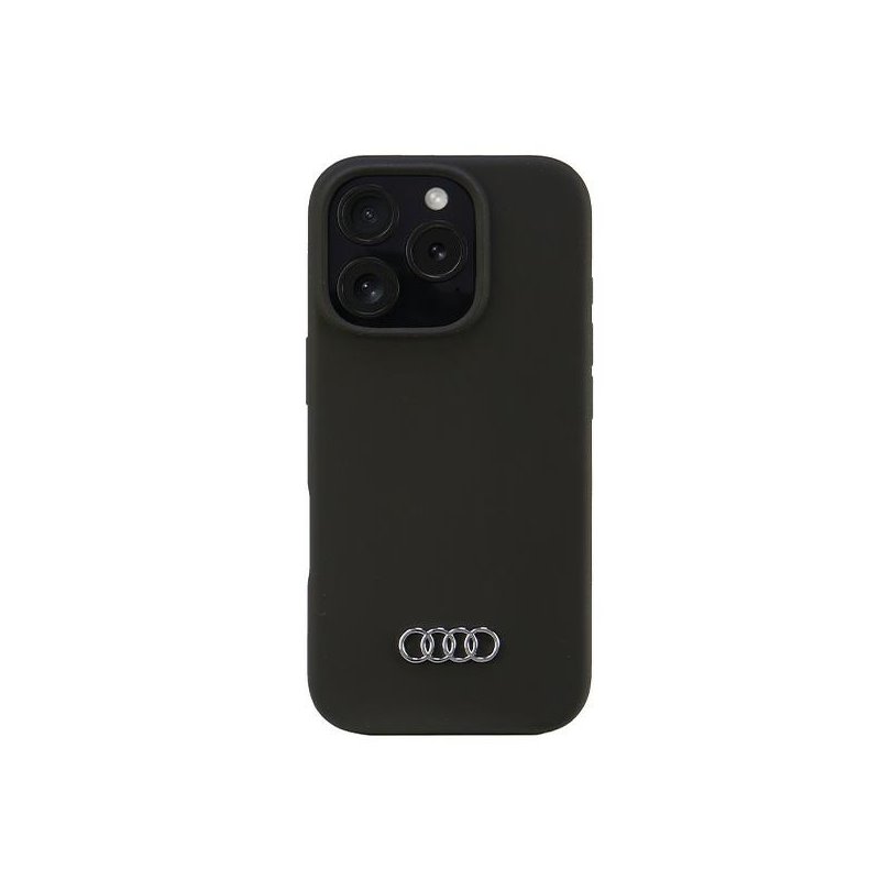 Audi Silicone Case iPhone 16 Pro black hardcase