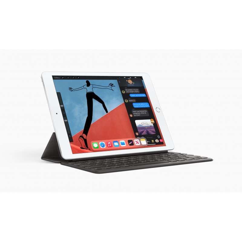 Apple iPad Wi-Fi 128 GB Silver - 10.2inch Tablet - A12 2.4 GHz 25.9cm-Display MYLE2FD/A fra buy2say.com! Anbefalede produkter | 