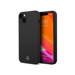 Mercedes iPhone 14 Plus/15 Plus Black Hardcase Silicone Line