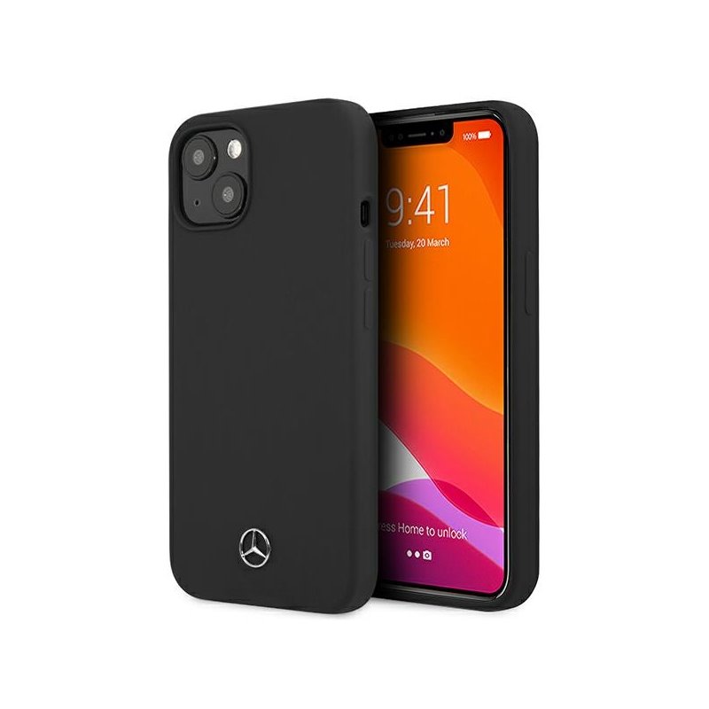 Mercedes iPhone 13 mini black hardcase Silicone Line