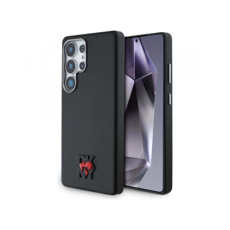 DKNY Samsung Galaxy S25 Ultra black Leather Case Heart of NY DKNY Samsung Galaxy S25 Ultra black Leather Case Heart of NY