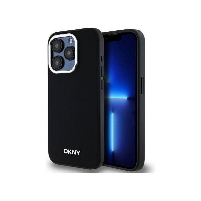 DKNY iPhone 15 Pro Max black hardcase Plain Logo MagSafe DKNY iPhone 15 Pro Max black hardcase Plain Logo MagSafe