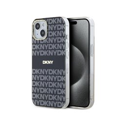 DKNY iPhone 14 Plus/15 Plus black hardcase IML Mono & Stripe MagSafe
