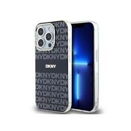 DKNY iPhone 14 Pro Max black hardcase IML Mono & Stripe MagSafe