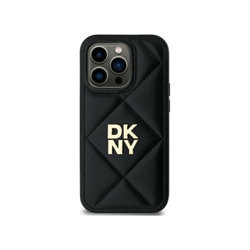 DKNY iPhone 14 black Quilted Stack Logo