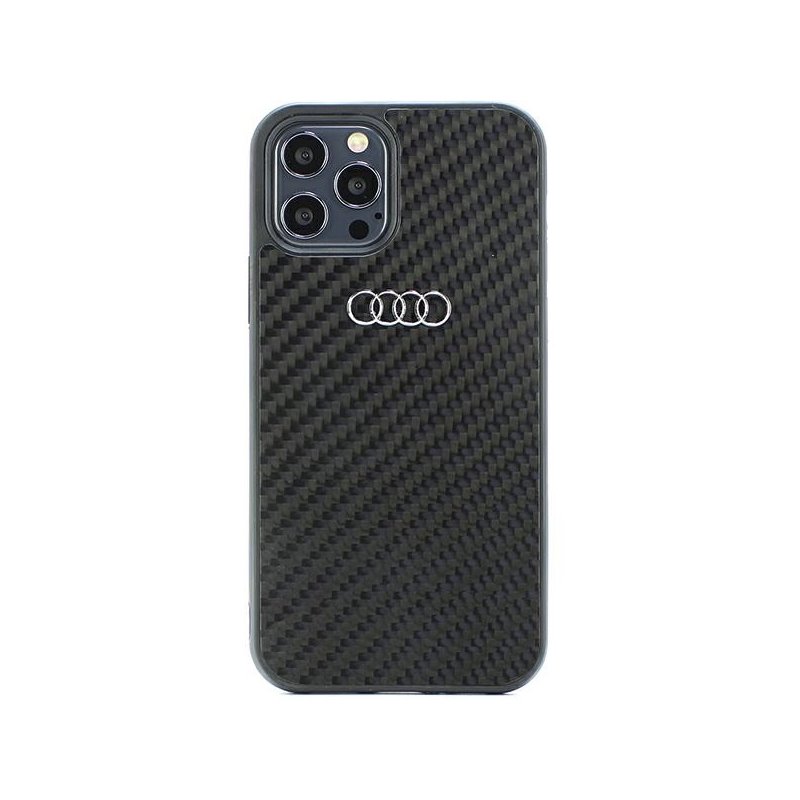 Audi iPhone 12/12 Pro black hardcase Carbon Fiber Audi iPhone 12/12 Pro black hardcase Carbon Fiber