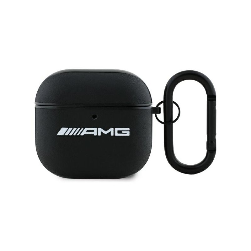 AMG AirPods 4 cover white Leather White Logo AMG AirPods 4 cover white Leather White Logo