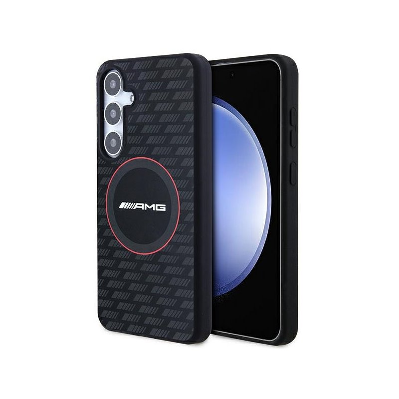 AMG Samsung Galaxy S24 black hardcase w. Silicone Carbon Pattern & MagSafe AMG Samsung Galaxy S24 black hardcase w. Silicone Carbon Pattern & MagSafe